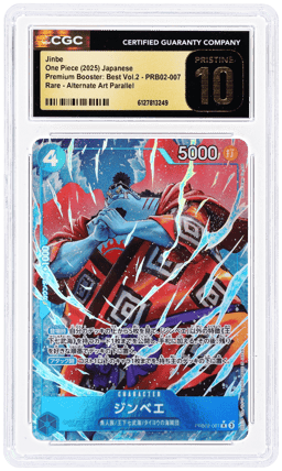 2025 One Piece Premium Booster Best Volume 2 Japanese Alternate Art Jinbe #PRB02007 CGC PRI