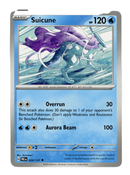 2025 Suicune #24 Prismatic Evolutions