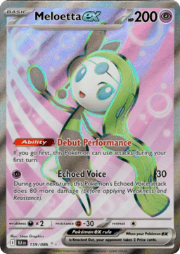 2025 Meloetta ex #159 Black Bolt