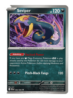 2025 Seviper #62 Phantasmal Flames