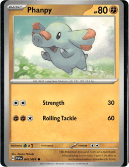 2024 Phanpy #48 Paldean Fates