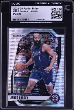 2024 Panini Prizm Pulsar James Harden #181 CGC AUTH