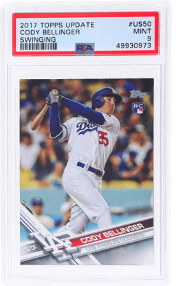 2017 Topps Update Swinging Cody Bellinger #US50A PSA 9