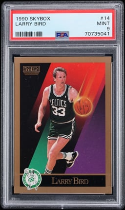 1990 Skybox Basketball Larry Bird #14 PSA 9 MINT