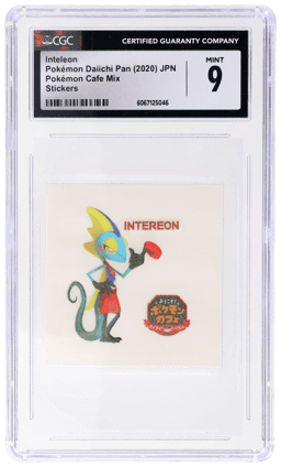 2020 Pokemon Cafe Mix Sticker Japanese Inteleon # CGC 9