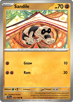 2023 Sandile #115 Scarlet & Violet