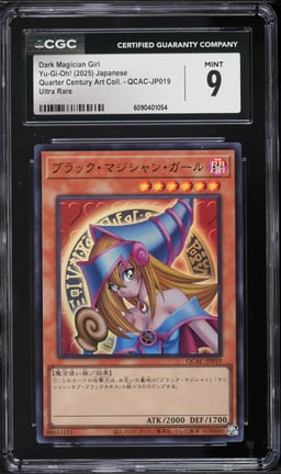 2025 Yu-Gi-Oh! Japanese Quarter Century Art Collection Dark Magician Girl #QCAC-JP019 CGC 9