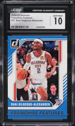 2024 Donruss Franchise Features Shai Gilgeous-Alexander #27 CGC 10 GEM MINT
