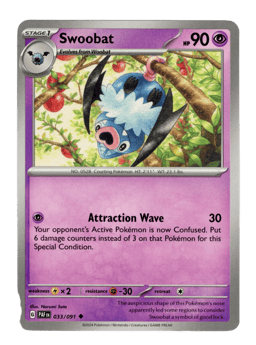 2024 Swoobat #33 Paldean Fates