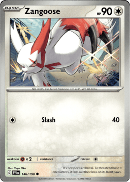 2023 Zangoose #146 Scarlet & Violet