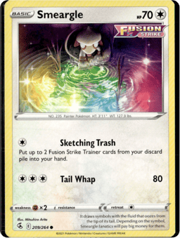 2021 Smeargle #209 Fusion Strike