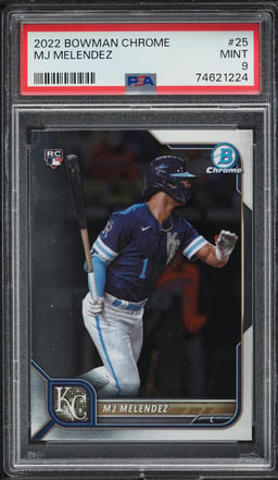 2022 Bowman Chrome MJ Melendez ROOKIE #25 PSA 9 MINT
