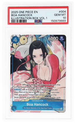 2025 One Piece Promo Illustration Box Volume 1 Boa Hancock #ST17004 PSA 10