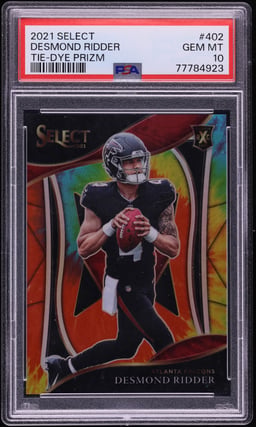 2021 Select Tie-Dye Prizm Desmond Ridder ROOKIE /25 #402 PSA 10 GEM MINT