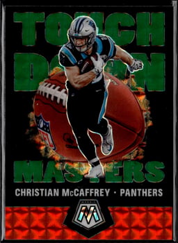 2020 Christian McCaffrey #TM18 Mosaic Touchdown Masters