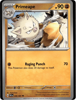 2024 Primeape #46 Paldean Fates