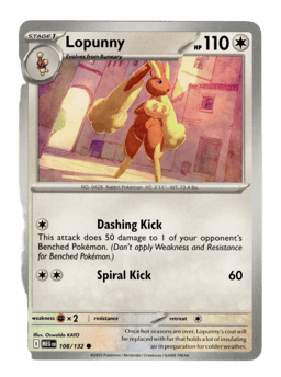 2025 Lopunny #108 Mega Evolution