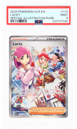 2024 Pokemon Scarlet and Violet Stellar Crown Special Illustration Rare Lacey #172 PSA 9