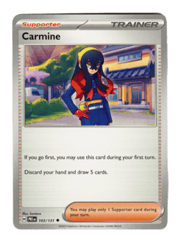 2025 Carmine #103 Prismatic Evolutions
