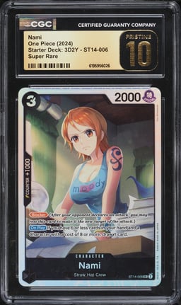 2024 One Piece Starter Deck: 3D2Y SR Nami #ST14-006 CGC 10 PRISTINE