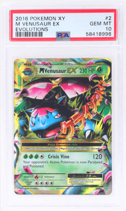 2016 Pokemon XY Evolutions M Venusaur Ex #2 PSA 10
