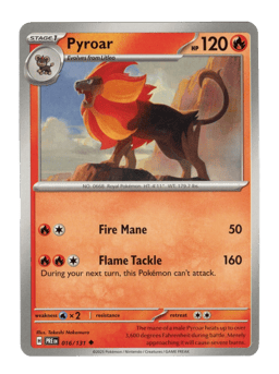 2025 Pyroar #16 Prismatic Evolutions