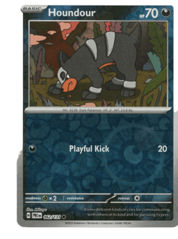 2025 Houndour #62 Prismatic Evolutions