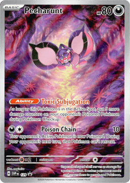 2023 Pecharunt #129 Scarlet & Violet Black Star Promos