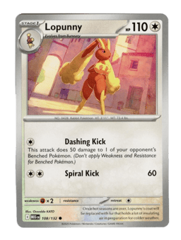 2025 Lopunny #108 Mega Evolution