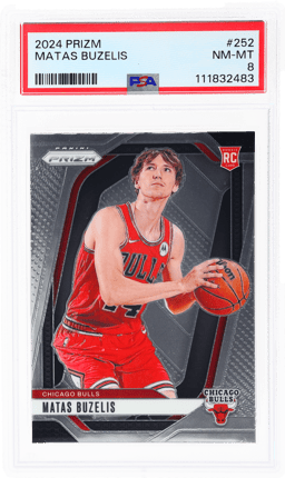 2024 Panini Prizm Matas Buzelis #252 PSA 8