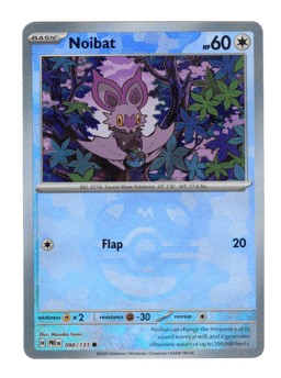 2025 Noibat  (Master Ball) #90 Prismatic Evolutions
