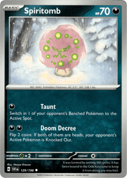 2023 Spiritomb #129 Scarlet & Violet