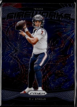 2024 C.J. Stroud #3 Prizm Fireworks