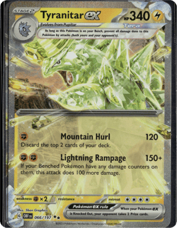 2023 Tyranitar ex #66 Obsidian Flames