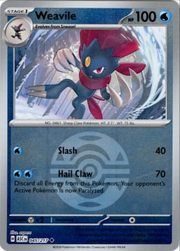 2026 Weavile (Ball Reverse Holofoil) #45 Ascended Heroes