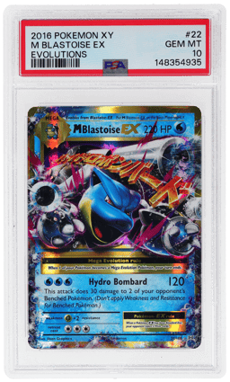 2016 Pokemon XY Evolutions Holo M Blastoise Ex #22 PSA 10