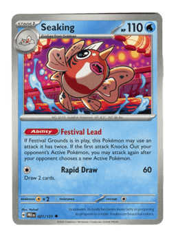 2025 Seaking #21 Prismatic Evolutions