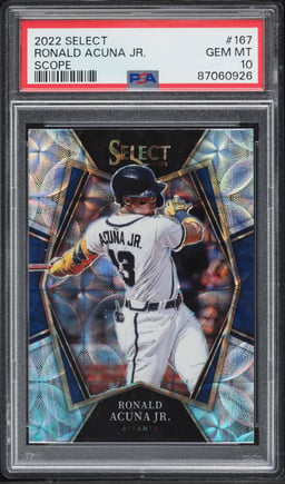 2022 Select Premier Level Scope Ronald Acuna Jr. #167 PSA 10 GEM MINT