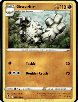 2021 Graveler #136 Fusion Strike