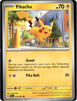 2024 Pikachu #18 Paldean Fates