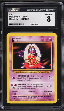 1999 Pokemon Base Set Jynx #31 CGC 8 NM-MT