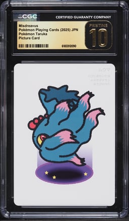 2025 Pokemon Japanese Playing Cards Taruka Picture Misdreavus CGC 10 PRISTINE