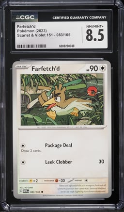 2023 Pokemon Scarlet & Violet 151 Farfetch'd #83 CGC 8.5 NM-MT+