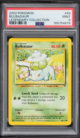 2002 Pokemon Legendary Collection Bulbasaur #68 PSA 9 MINT