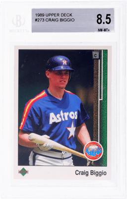 1989 Upper Deck Craig Biggio #273 BGS 8.5