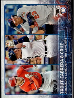 2015 Mike Trout #98 American League RBI Leaders