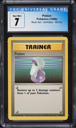1999 Pokemon Base Set Potion #94 CGC 7 NRMT