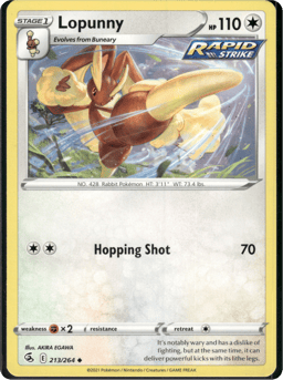 2021 Lopunny #213 Fusion Strike