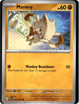 2024 Mankey #45 Paldean Fates