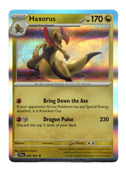 2024 Haxorus #46 Shrouded Fable